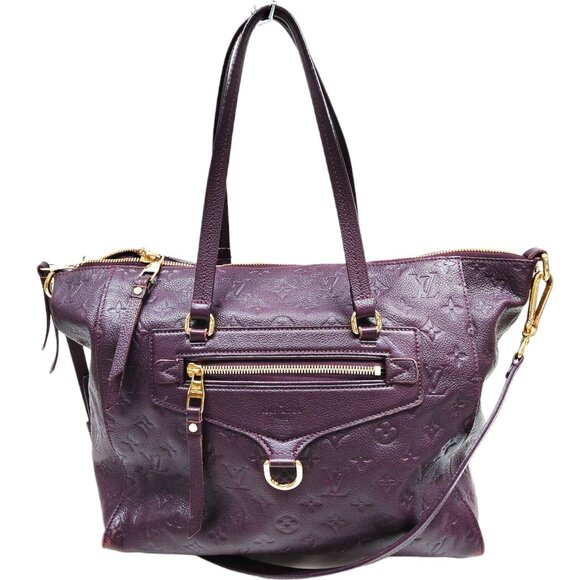 839835Z (S6) Louis Vuitton Crossbody Bag Lumineuse PM Purple Monogram Empreinte - Picture 1 of 13